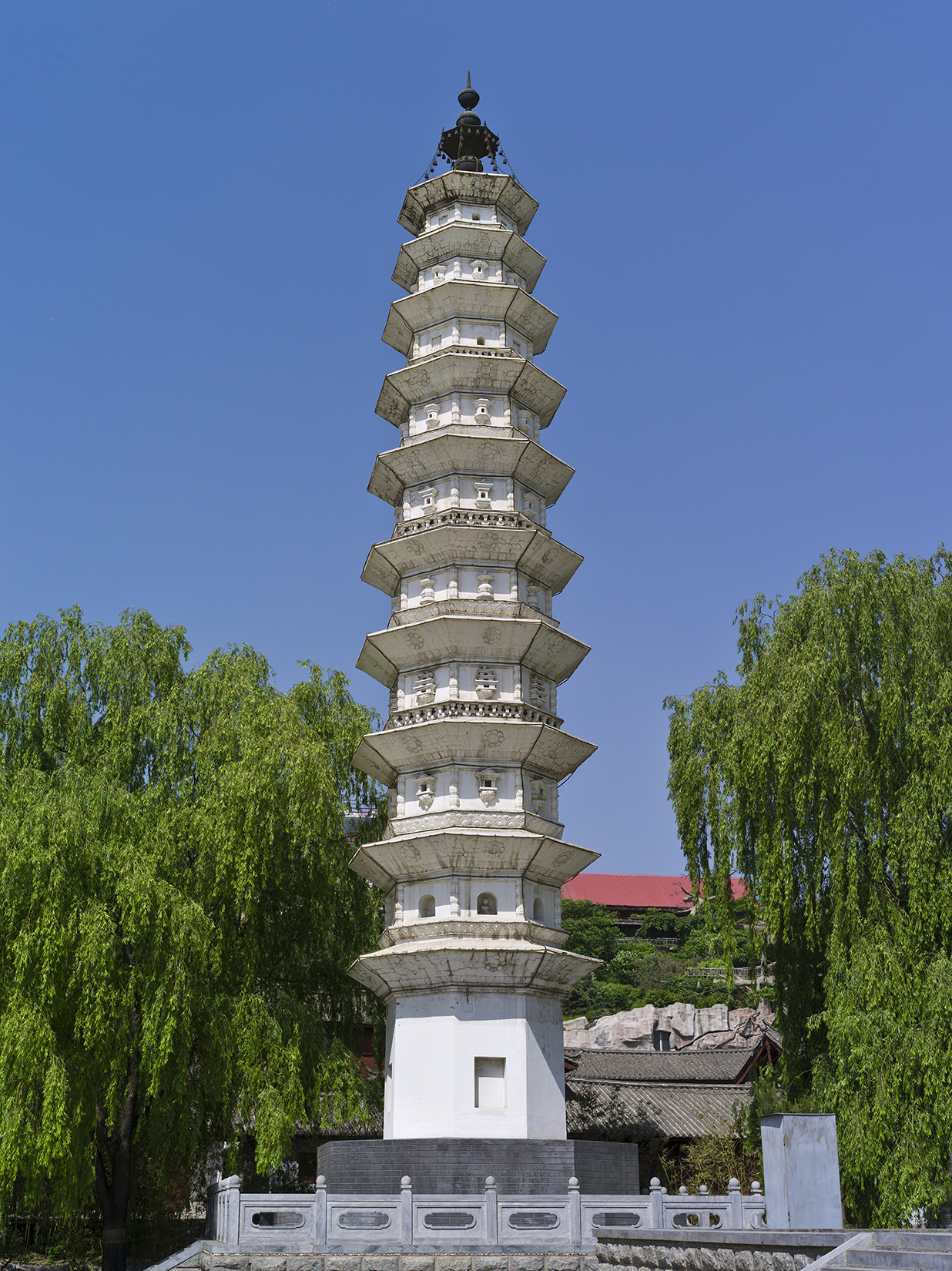 Pagoda. (Triple Pagoda of Dali). China Nationalities Museum. Beijing. China.
