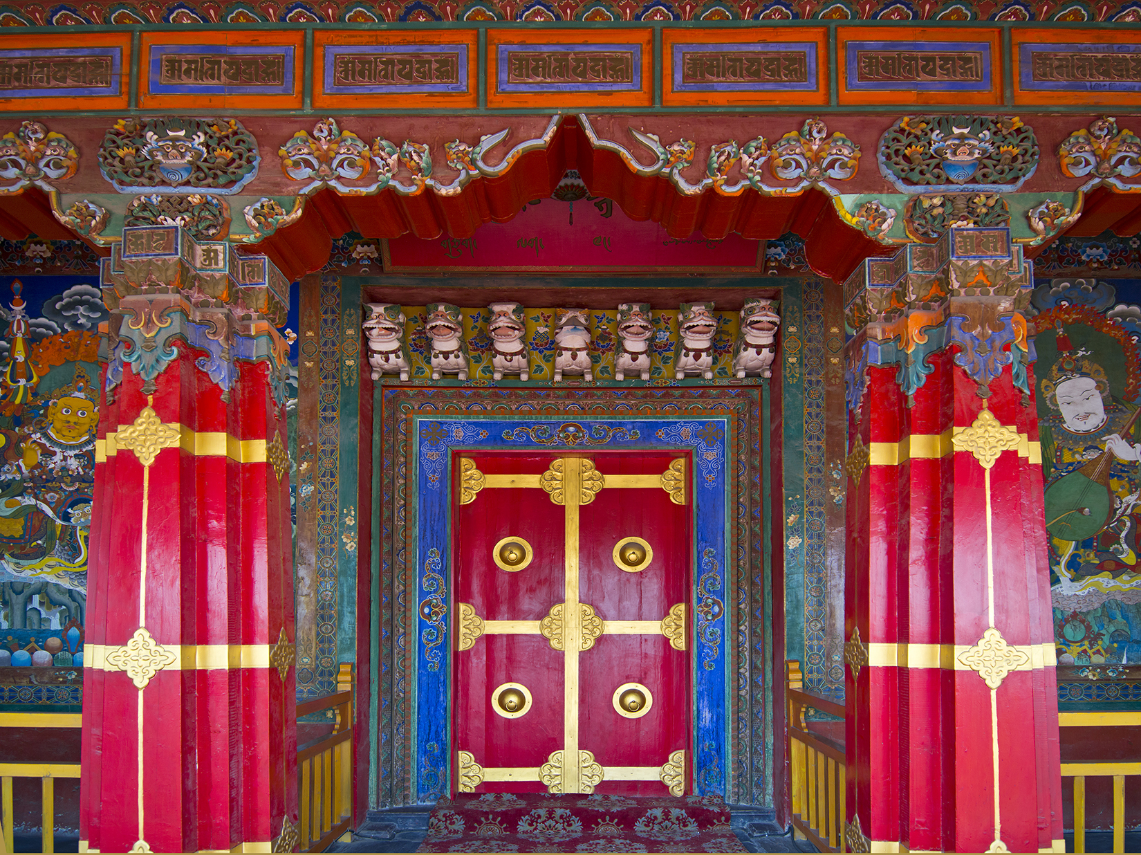Door. Jokhang Temple. China Nationalities Museum. Beijing. China.