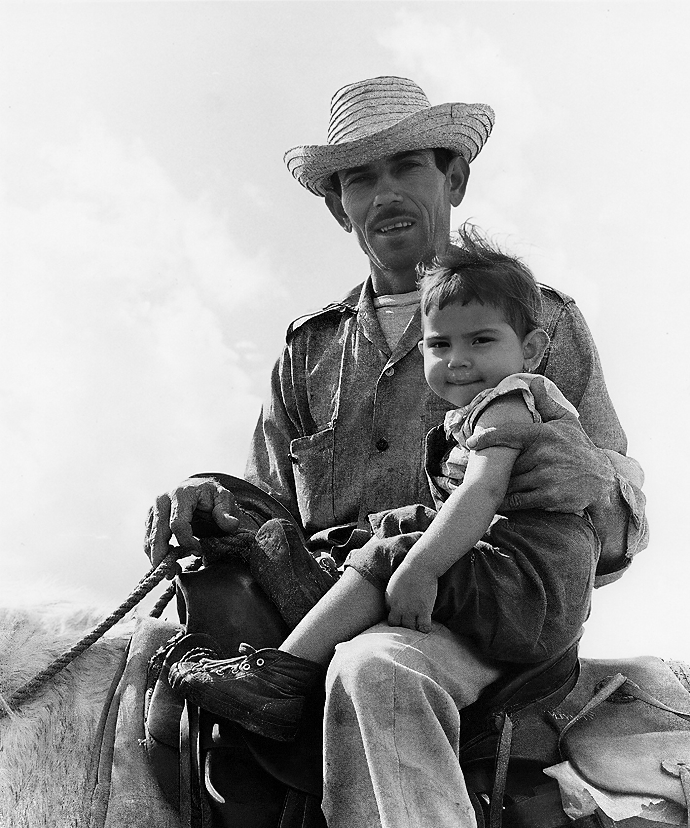Peasant Man and his Daughter. Cuba.