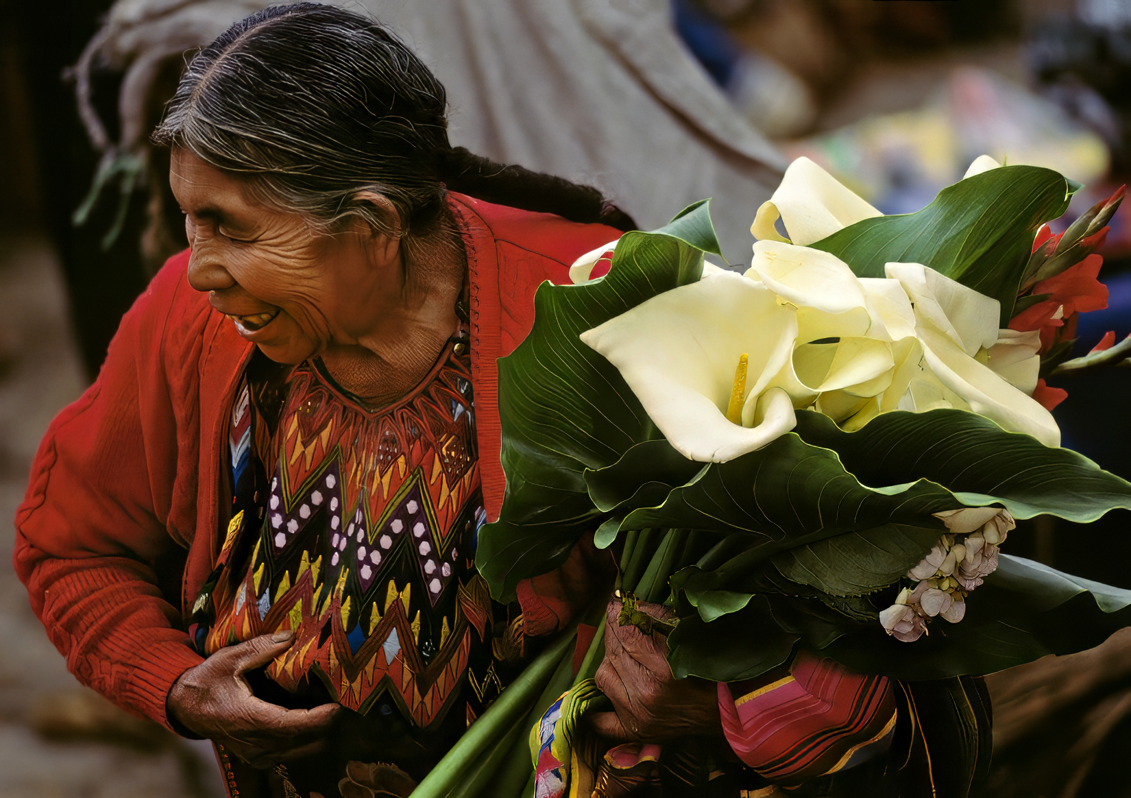Mayan Woman at the Market. Chichicastenango.(El Quiché) Guatemala.
